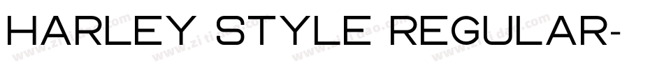 Harley Style Regular字体转换